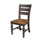 International Concepts Round 44 in Round Top Dining Table with 4 Ladderback Chairs, Hickory/Washed Coal, 44 in W, 44 in L K45-144R-C57-4 - alternate 2